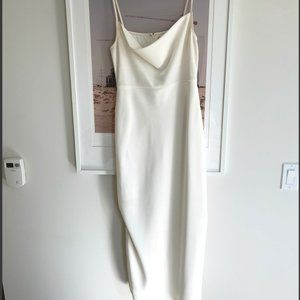 ANTHROPOLOGIE HLDNCALI SATIN MIDI DRESS
